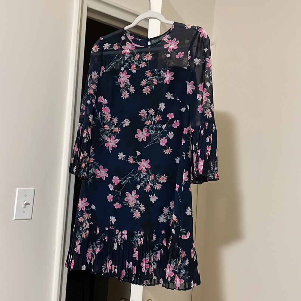 Beautiful fit and flare with slight pleats - worn once!!!